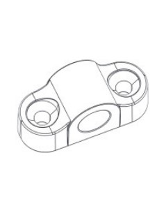24004 - Passant pour tringle espagnolette kit 24001 en nylon