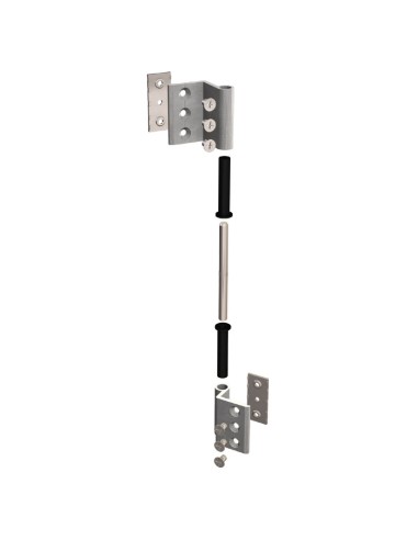 AN009 - Two wings hinge in aluminium - Overlap